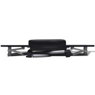 Маса за маникюр на колелца, сгъваема, черна