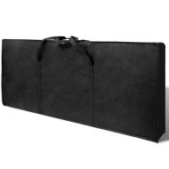 Маса за маникюр на колелца, сгъваема, черна