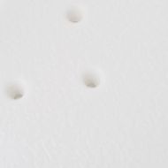 Душ стол, алуминий, бял