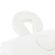 Сгъваема масажна кушетка с 2 зони, 10 см плътен пълнеж, бяла