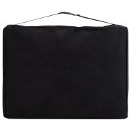 Сгъваема масажна кушетка, 3 зони, дърво, розова