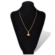 Поставки за бижута, черни, текстил, бюст, 23 x 11,5 x 30 см - 2 броя