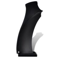 Поставки за бижута, черни, текстил, бюст, 23 x 11,5 x 30 см - 2 броя