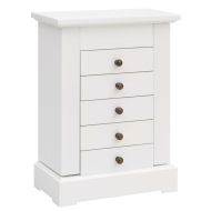 Кутия за бижута с огледало, МДФ, 25x13,5 x 34 см