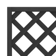 Кашпа с пергола, черно, масивна ела