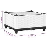 Повдигнато легло 40x40x23 см полипропилен