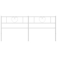 Метална резервна табла за легло, бяла, 193 см