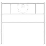 Метална резервна табла за легло, бяла, 75 см