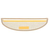 Изтривалки за стълби, 15 бр., 56x17x3 см, кафяви, полукръгли