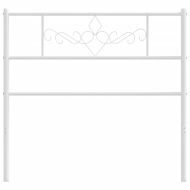 Метална резервна табла за легло, бяла, 107 см