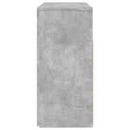 Сайдборд с LED светлини, бетонно сив, 80x35x75 см
