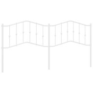 Метална резервна табла за легло, бяла, 193 см