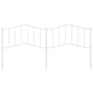 Метална резервна табла за легло, бяла, 193 см