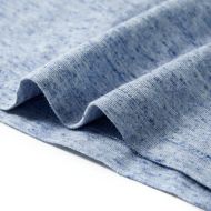 Детска тениска с къс ръкав, син меланж, 140