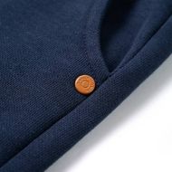 Детски спортен панталон, тъмносин меланж, 128