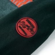 Детски суитшърт с качулка, тъмнозелен, 140