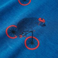 Детска пижама с дълъг ръкав, петролено, 128