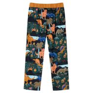 Детска пижама с дълъг ръкав, тъмнозелена, 104