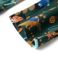 Детска пижама с дълъг ръкав, тъмнозелена, 104