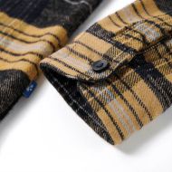 Детска карирана риза, жълто и черно, 92