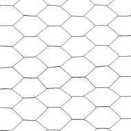 Кокошкарска мрежа, стомана с PVC покритие, 25х0,5 м, сива