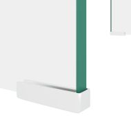 Стойка за телевизор/монитор, стъкло, прозрачна, 60x25x11 см