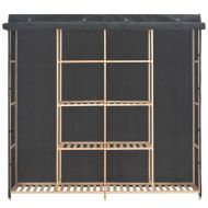 Гардероб, сив, 173x40x170 см, текстил