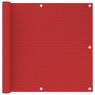 Балконски параван, червен, 90x300 см, HDPE