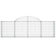 Габионни кошници арка 2 бр 200x30x60/80 см поцинковано желязо