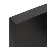 Плот за маса тъмнокафяв 120x40x(2-6) см обработен масивен дъб