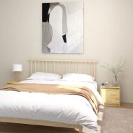 Нощни шкафчета, 2 бр, 40x30,5x40 см, борово дърво масив