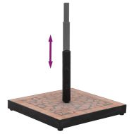 Основа за чадър, теракота, квадратна, 12 кг