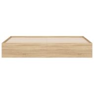 Рамка за легло с чекмедже дъб сонома 160x200 см инженерно дърво