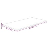 Плот за баня светлокафяв 100x50x1,5 см обработено масивно дърво