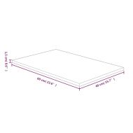 Плот за баня тъмнокафяв 60x40x1,5 см обработено масивно дърво