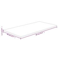 Плот за баня светлокафяв 80x40x1,5 см обработено масивно дърво