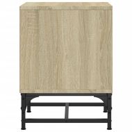 Нощни шкафчета със стъклени врати 2 бр дъб сонома 35x37x50 см