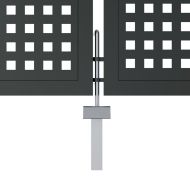 Градинска порта, антрацит, 300x200 см, стомана