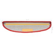 Изтривалки за стълби, 15 бр., 65x21x4 см, червени, полукръгли, големи