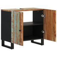 Шкаф за мивка 62x33x58 см регенериран масив и инженерно дърво