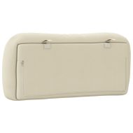 Мека табла за легло Hvar, кремава, 80 см, плат