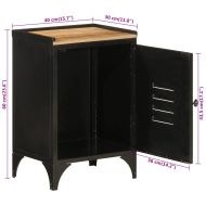 Шкаф за баня 40x30x60 см масивно мангово дърво