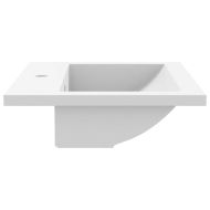 Гранитна мивка, 600x450x120 мм, бяла