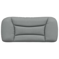 Мека табла за легло Hvar, светлосива, 90 см, плат