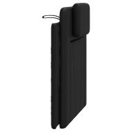 Мека табла за легло Viana, черна, 80 см, изкуствена кожа