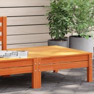 Градинска табуретка, восъчнокафяв, борово дърво масив