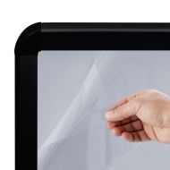 A1 постер на стойка с водна основа, черен, алуминиева сплав