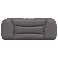 Мека табла за легло Hvar, сива, 100 см, изкуствена кожа