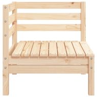 Градински ъглов диван, бор масив