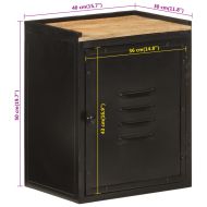 Шкаф за баня 40x30x50 см масивно мангово дърво